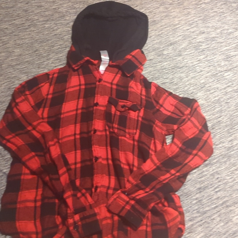 Hooded flannel